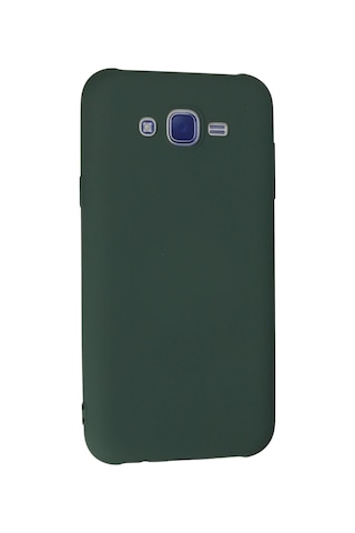 Newface Samsung Galaxy Uyumlu J7 Kılıf Nano İçi Kadife Silikon - Semeglbl - 79 Koyu Yeşil