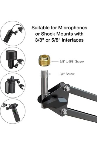 Fifine Cs1 Masaüstü Mikrofon Pantografı, Siyah 277003866