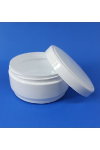100 ML Beyaz Boş Pomat-Krem-Kozmetik Kutusu Plastik Kavanozu 1-100 Adet