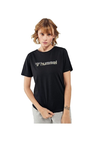 Hummel Kadın Kısa Kol T-shırt Mımı T-shırt Siyah