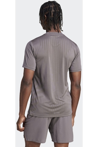 Adidas Hiit Airchi Erkek Kahverengi Bisiklet Yaka Tişört IS3735 Kahverengi