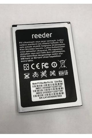 Reeder P13 Blue Max Pro Lite Batarya
