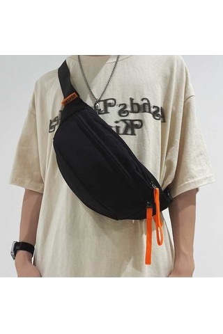 Dancemonkey Tcherchi Göğüs Seyahat Askılı Omuz Çantası 001 Siyah