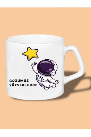 Astronot Kupa Bardak Çok Renkli