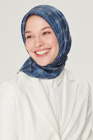 Armine Dj Saf İpek Eşarp 8555d T Nostalji Twill -05 Lacivert