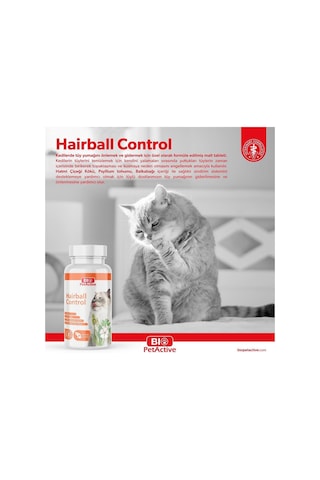 Bio Petactive Tüy Yumağı Önleyici Attırıcı Kedi Malt Tablet 90 Tablet 45 G