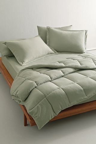 Puffy Mabel Çift Kişilik Comfort Uyku Seti - Defne Yeşil