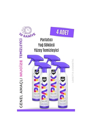Selsil Pak 4 Lü 500 Ml Mucize Köpük Temizleyici Sprey