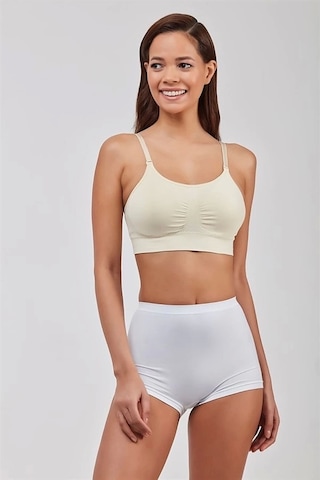 Elite Life Kadın Dikişsiz Sütyen 750 Beyaz