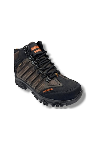 Dakırs 116-26 Deri Outdoor Kürklü Fermuarlı Çocuk Bot 36-39 Kahverengi