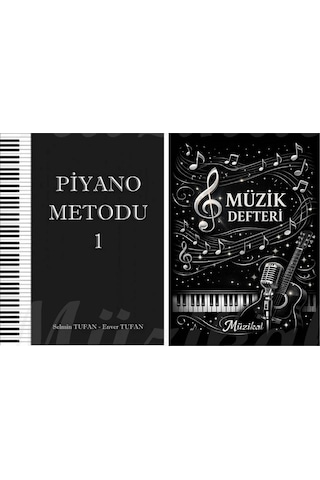 Müzik Defteri Hediyeli Piyano Metodu 1. Bölüm Enver Tufan-selmin Tufan