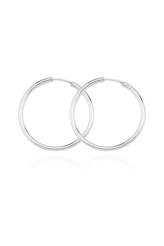 Glorria Glorria Gümüş 5,5 Cm Halka Küpe