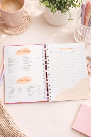 Lizy 2026-2027 Akademik Ajanda - A5 Spiralli Planner Tasarım-6 Lacivert