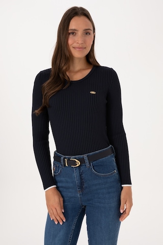 U.S. Polo Assn. Kadın Lacivert Bisiklet Yaka Kazak 50314780-VR033