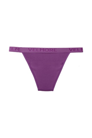Velmore Kadın 12' Lipamuklu Normal Bel Slip Külot Mor