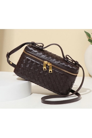 Jeemson Yeşil El Yapımı Örgülü Pu Deri Çanta - El/omuz/üst Çapraz Taşıma, Gündelik Kullanıma Uygun, Küçük Eşyaları Taşır