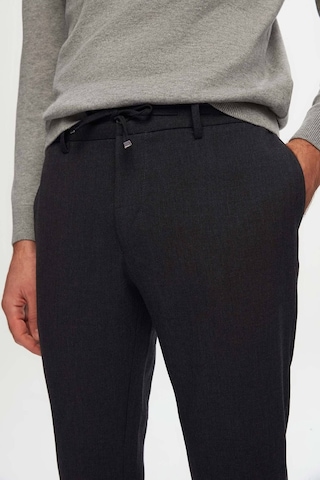 D's Damat Ds Damat Slim Fit Antrasit Beli Lastikli Bağcıklı Fermuarlı Likralı Rahat Jogger Pantolon 2HC03ORTJGR01 Antrasit