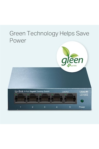 Ls105g 5 Port Gıgabıt Metal Kasa Swıtch
