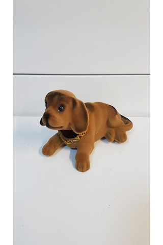 Kafa Sallayan Köpek Oto Aksesuar Açık Kahverengi