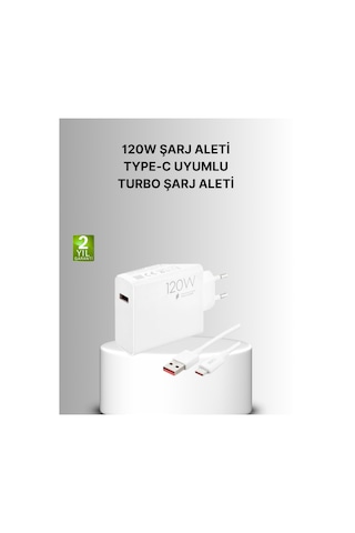 120w Mi Turbo Akıllı Tanıma Çipli Hızlı Şarj Taşınabilir Dayanıklı