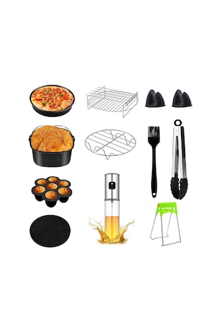 Yasomi 3,5- 4 Litre Uyumlu 7 Inc 18 Cm 12 Li Airfryer Fritöz Se