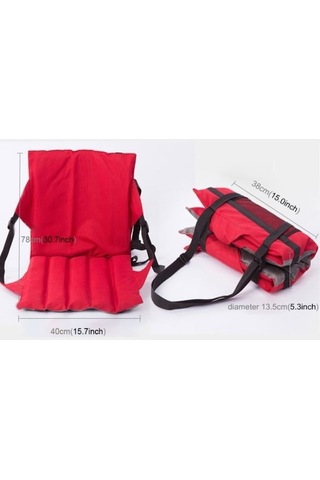 Ambition Kırmızı-çok Fonksiyonlu Minder Açık Plaj Sandalyesi Kırmızı