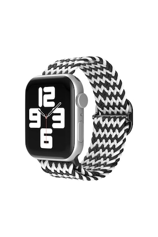 Mey Najmaddin Watch 38mm Star Kordon - Zigzag Siyah-beyaz Najmaddin