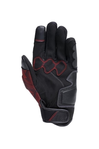 Dainese Ermex Black Red Lava Tekstil Korumalı Motosiklet Eldiven