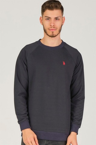 V4003 Dewberry Reglan Kol Erkek Sweatshırt-lacivert Lacivert