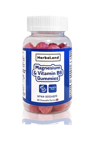 Herbaland Gummies Magnezyum Ve Vitamin B6 60 Çiğnenebilir Form