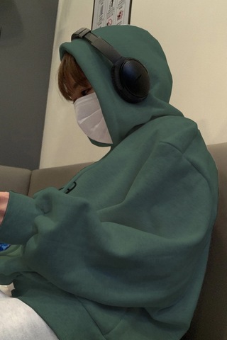 Erkek Gonna Say Baskılı Oversize Sweatshirt Siyah