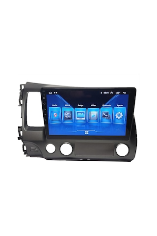 Honda Civic Fd6 2006-2012 10.1'' 6gb Ram 128gb Hafıza 8 Çekirdek Carplay Kamera Android Multimedya 9"