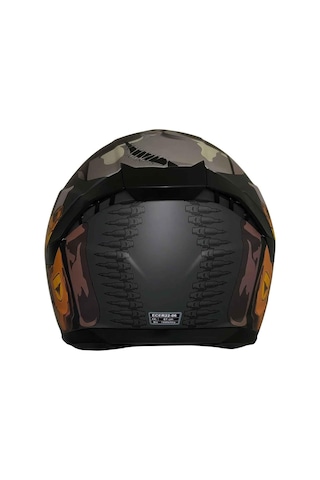 Mts Pro Helmets M-910 Kapalı Motosiklet Kaskı Turuncu - Siyah