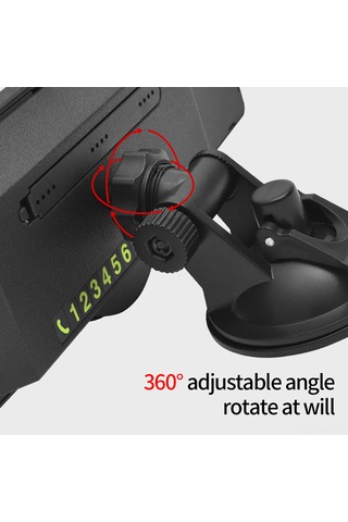 Monyee Araç İç Gözlüğü, Mavi Ayna, Süspansiyonlu Tutucu, 360 Açı Ayarlı, Koku Kabı Ve Manyetik Park Kartı İle Tasarlanmıştır