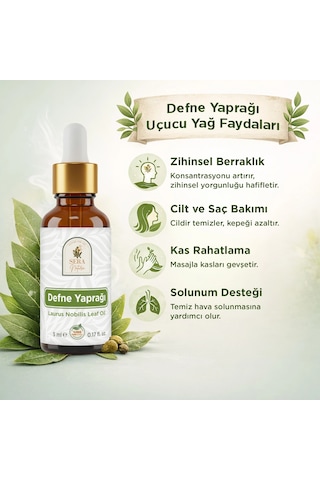 Defne Yaprağı Uçucu Yağı 5 Ml %100 Saf
