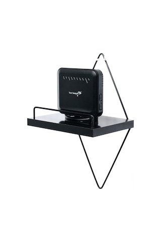 Dekoratif Modem Rafı Priz Üstü Raf Aksesuar Rafı - SS