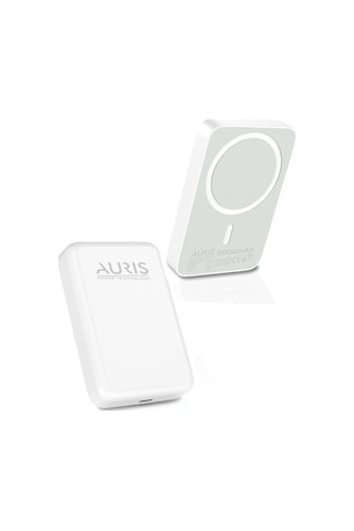 Auris ARS-MG01 Kompakt 5000 Mah Magsafe Şarj Kablosuz Powerbank