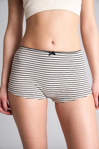 Defacto Çizgili Ribana Boxer G6447ax26smbk81 Siyah-bk81