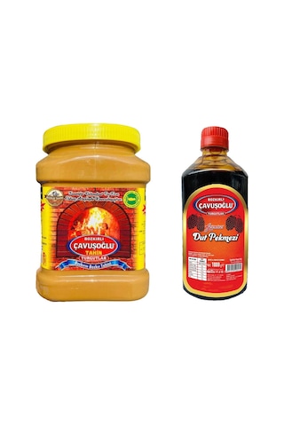 Bozkırlı Çavuşoğlu Tahin Kepeksiz 930 G + Çavuşoğlu Dut Pekmezi 1 KG