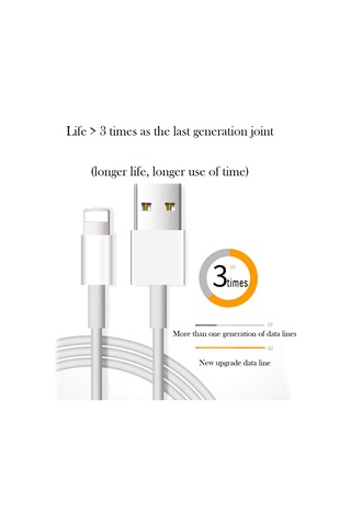 Suofeng İphone Uyumlu 7/8/x/6s Usb Şarj Kablosu, 8pın Altın Kaplı, Akıllı Çip, Tam Bakır Çekirdekli, Dayanıklı Tpe, Hızlı Ve Kararlı Şarj, 1 Adet