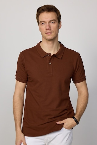 Tudors Erkek 5'li Paket Kahverengi-lacivert-haki-gri-açık Gri Slim Fit Pamuklu Düz Pike Polo Yaka Tişört-33032 Multi Çok Renkli