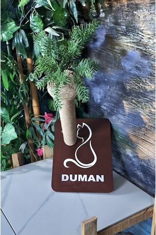 Kedi Tırmala Tahtası Lazer Kesim Ahşap Resimli2