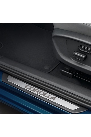 Toyota Corolla Tüm Modeller Uyumlu Krom Kapı Eşiği 4 Parça Paslanmaz Çelik Kapı Koruma Seti