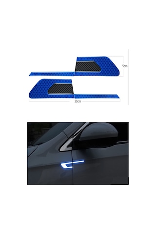 Oto Sticker Reflektörlü Yan Kapı Yapıştırma Oto Aksesuar