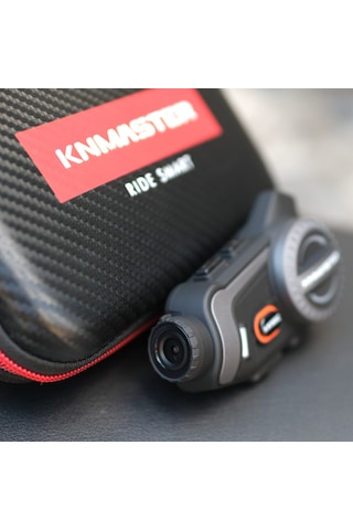 Knmaster KN1600C Motosiklet Kask Bluetooth Intercom Kulaklık Seti Siyah