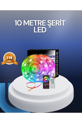 10 Metre Usb Şerit Led Kumandalı Telefon Kontrollü