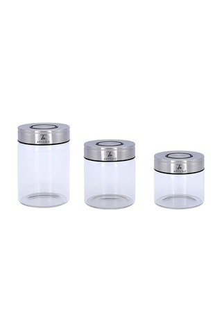 Aryıldız Timeless Slim 3 Parça Saklama Kabı Şeffaf