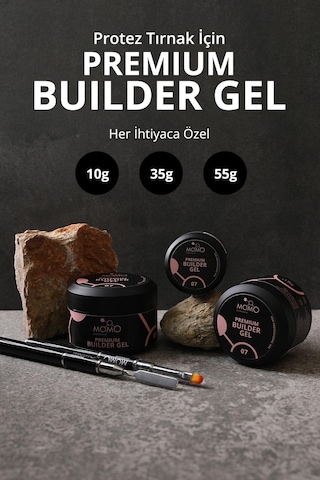 Momo Professional Premium Builder Gel Protez Tırnak Jeli No.07 Natural 10 gr