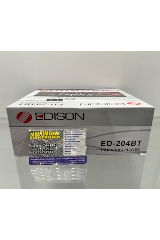 Edison Ed 204 Bt Usb Aux Bluetooth Fm Radyo Oto Teyp Mp3