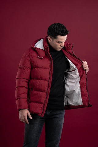 Slimfit Kapşonlu Astarlı Erkek Şişme Puffer Mont 001
